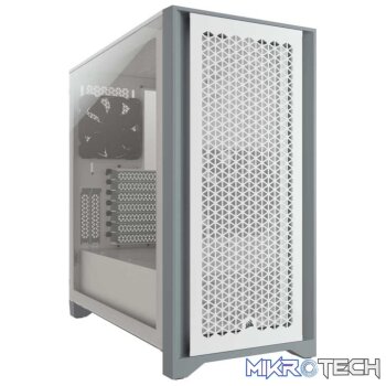 Corsair 4000D Airflow Edition Tempered Glass Mid Tower E-ATX Case  White